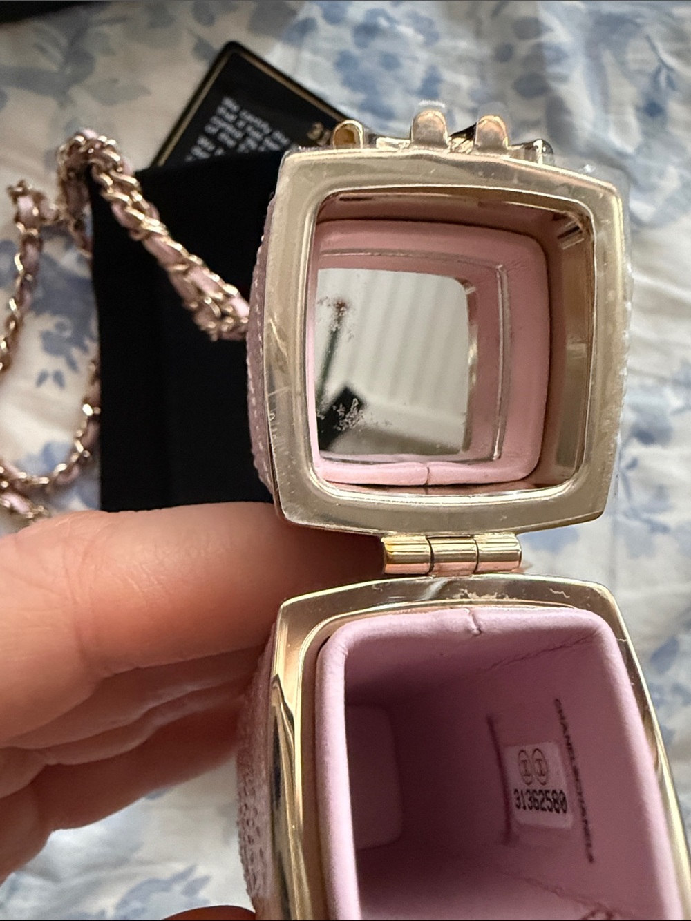 CHANEL Pink Caviar Leather Lipstick Chain Necklace with light Gold Hardware - Picture 5 of 5